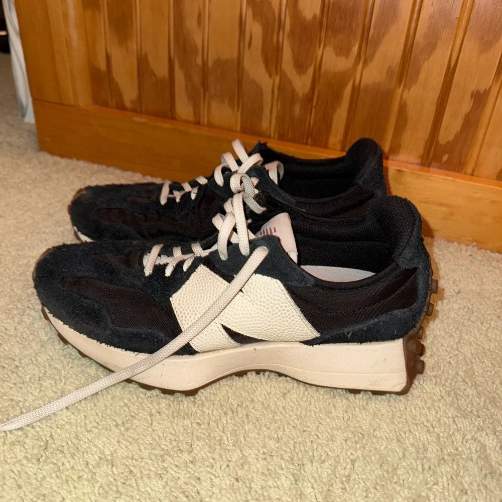New Balance Black White Gum Retro Runner Sneakers